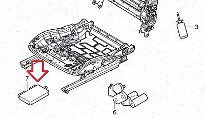 PORSCHE seat seats control module unit ECU